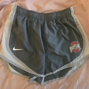Nike Gray Athletic Shorts with Elastic Waistband